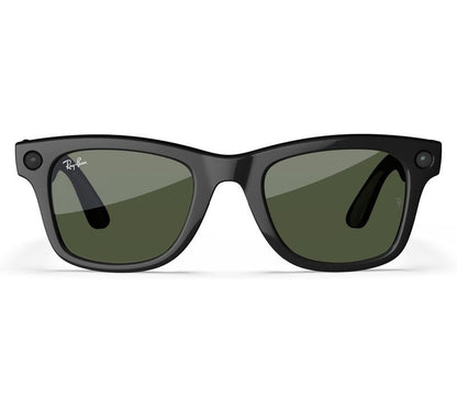 Experience the Future of Style with Ray-Ban Meta Wayfarer Large Glasses in Shiny Black
