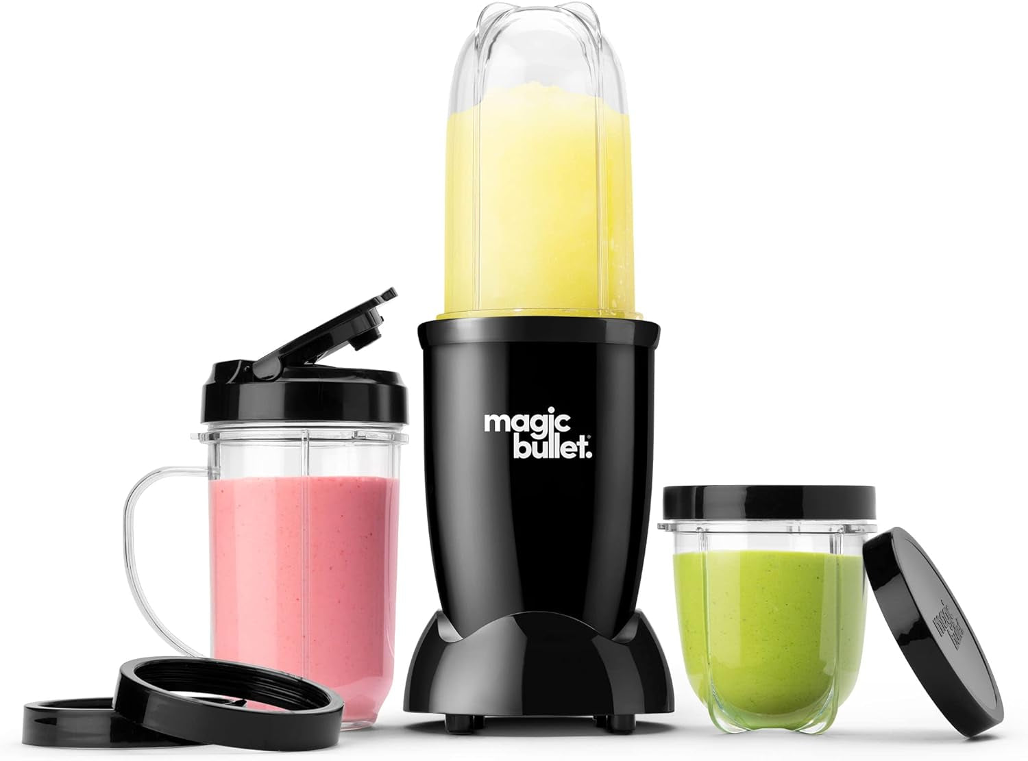 Magic Bullet Blender 11-Piece Set, Compact Silver Design
