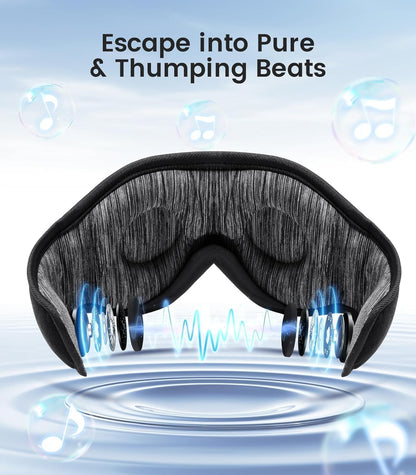 Bluetooth Sleep Mask with Integrated Headphones - Ideal for Side Sleepers, Travel, and Yoga - Innovative Gift for Special Occasions