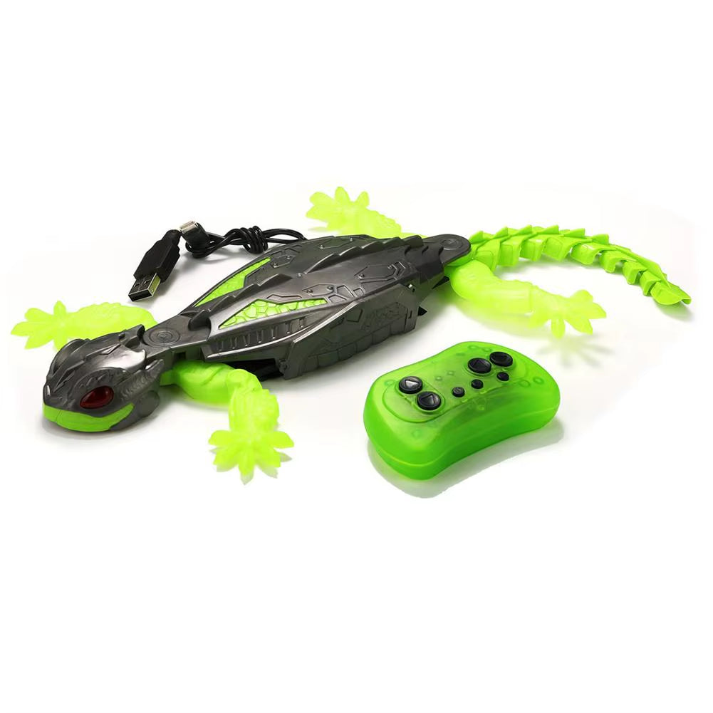 Intelligent Electric Lizard Remote Control Gecko Charging Wall Crawling Remote Control Mechanical Gecko Crawler Toy ﻿
