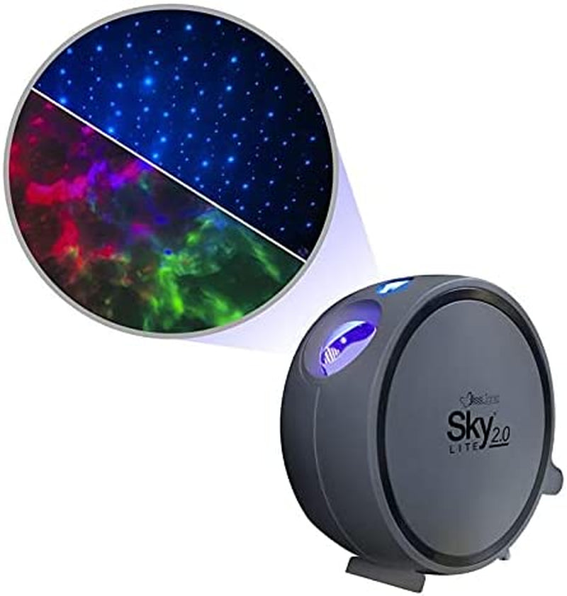 Blisslights Sky Lite 2.0 - RGB LED Laser Star Projector, Galaxy Lighting, Nebula Lamp (Blue Stars, Smart App)