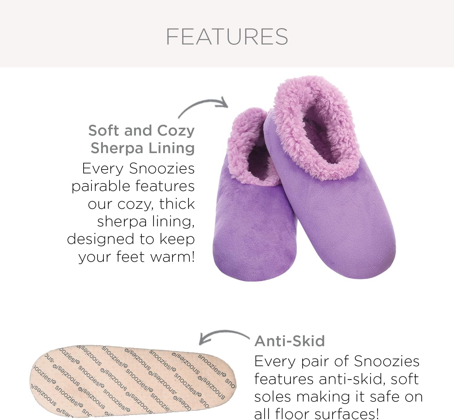 Snoozies Slipper Socks Animal Furry – Cozy, Foldable Slippers for Women, Non Slip Socks for Travel & Indoors