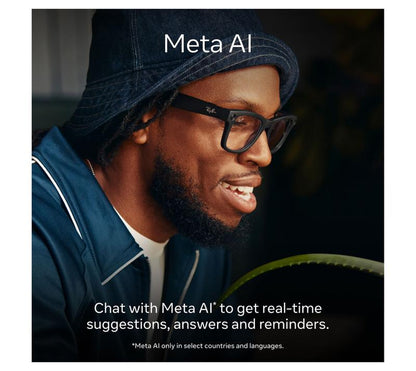 Experience the Future of Style with Ray-Ban Meta Wayfarer Large Glasses in Shiny Black