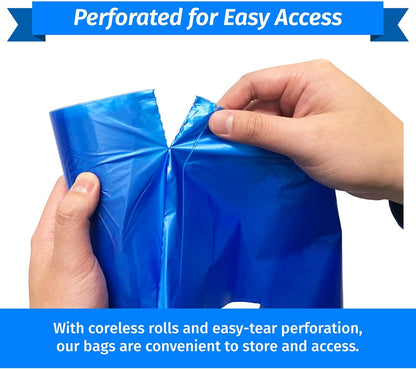 Reliable Super Value 55-60 Gallon Recycling Bags | 75 Count | Blue | Made in the USA