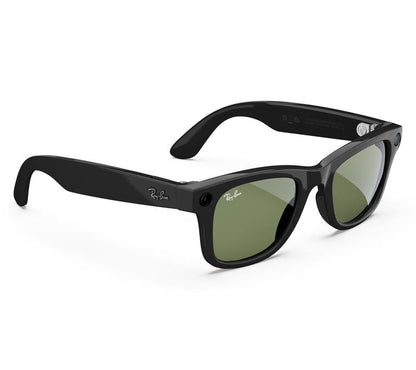 Experience the Future of Style with Ray-Ban Meta Wayfarer Large Glasses in Shiny Black