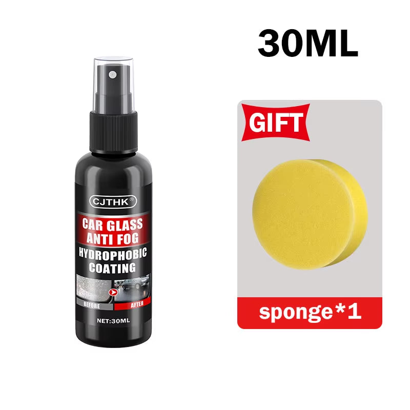 Car Glass Anti-Rain Water Spray Repellent Nano Coating Hydrophobic Waterproof Agent Oil Film Removing Auto Glass Film Agent