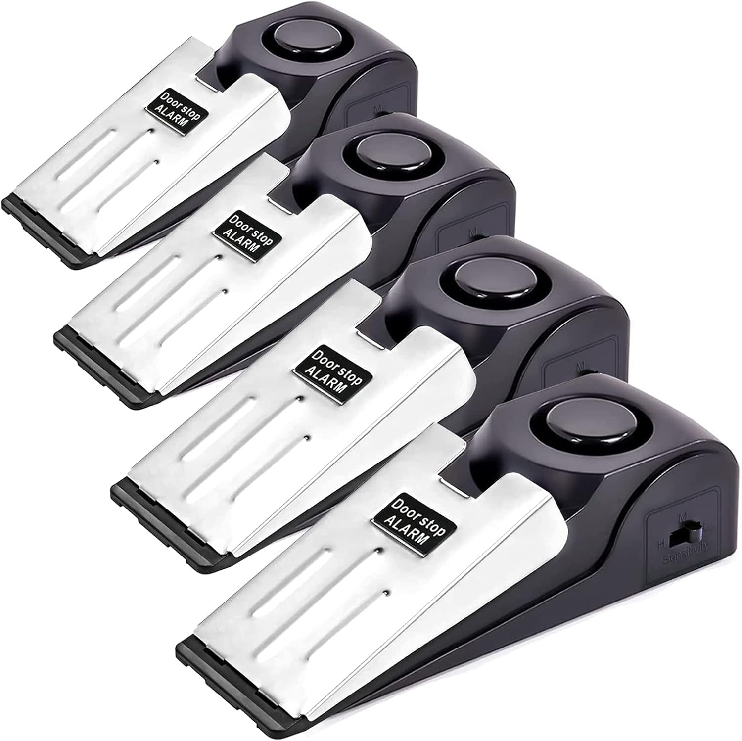 TOWODE Upgraded Door Stop Alarm 3-Pack, Stoppers Security with 120 Db - Great Gift for Traveling Hotel Home Apartment Stopper Tools