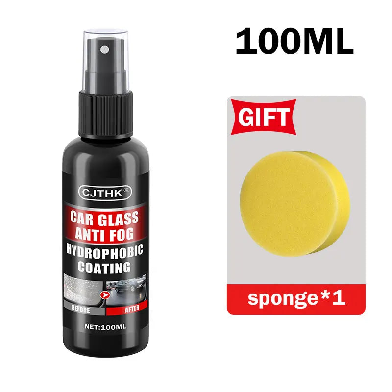 Car Glass Anti-Rain Water Spray Repellent Nano Coating Hydrophobic Waterproof Agent Oil Film Removing Auto Glass Film Agent
