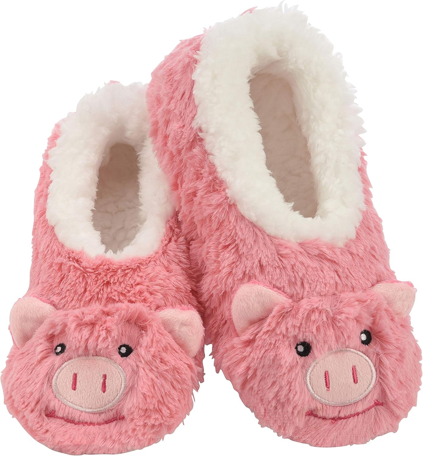 Snoozies Slipper Socks Animal Furry – Cozy, Foldable Slippers for Women, Non Slip Socks for Travel & Indoors